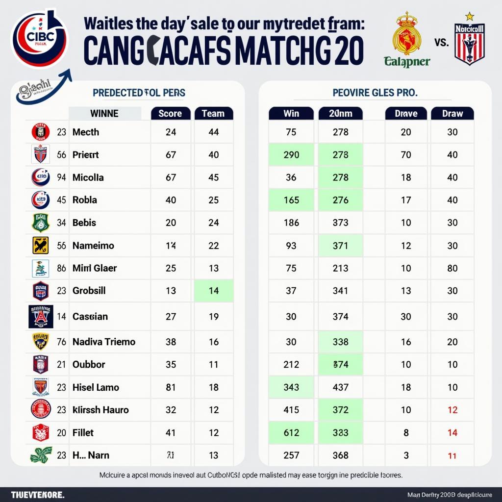 Dự đoán kết quả CONCACAF