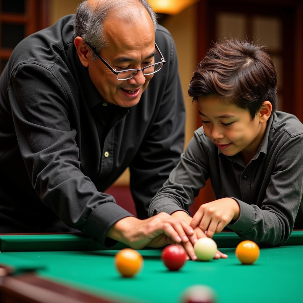 Efren Reyes Mentoring Young Players