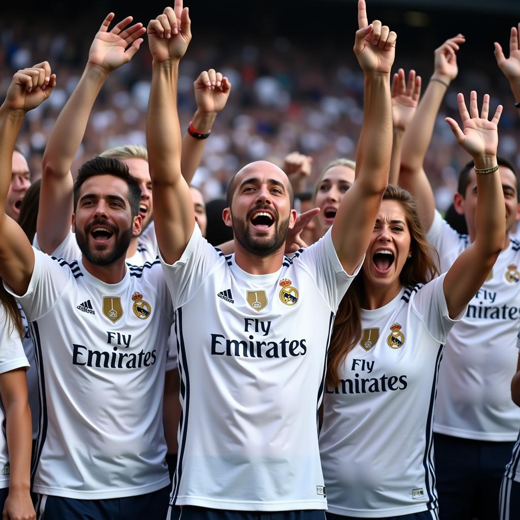 Fan Hâm Mộ Mặc Áo Real Madrid 2019