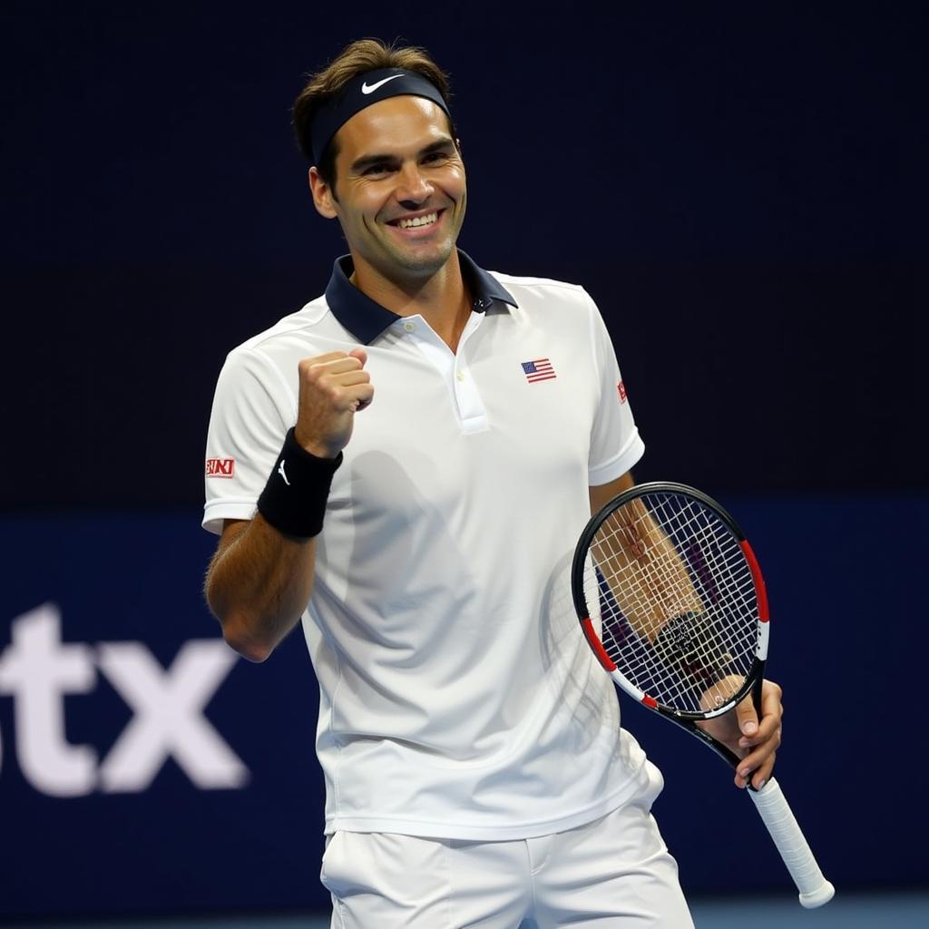 Federer chiến thắng Nishikori tại ATP Finals 2018