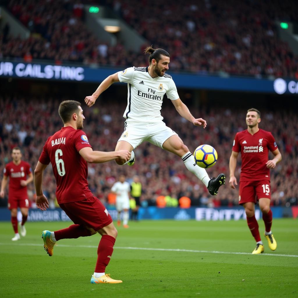 Gareth Bale ghi bàn thắng xe đạp chổng ngược trong trận Chung kết Champions League 2018