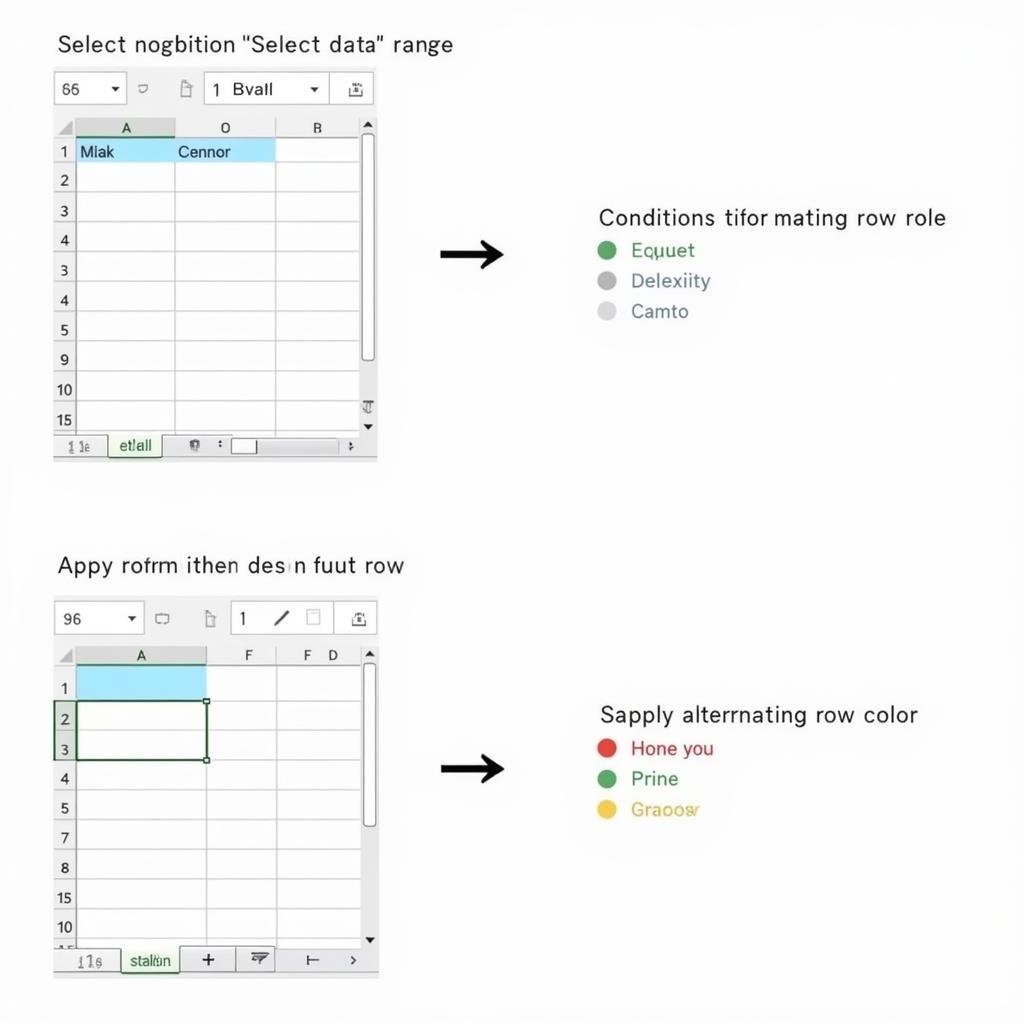 Highlight dòng xen kẽ trong Excel