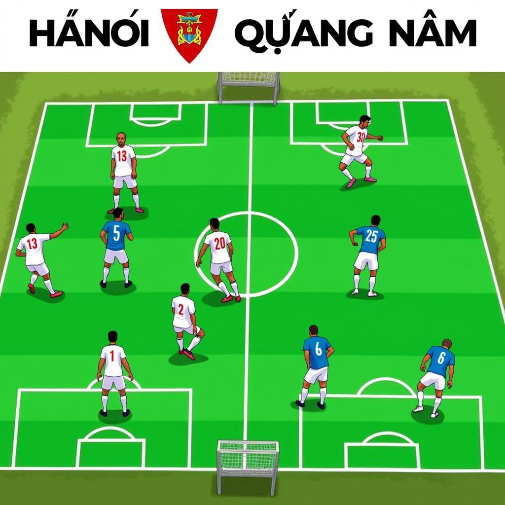 Đội hình ra sân Hà Nội vs Quảng Nam