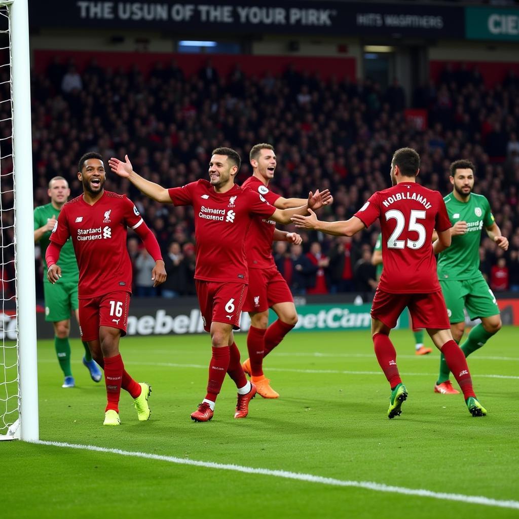 Bàn thắng Liverpool vs Bournemouth