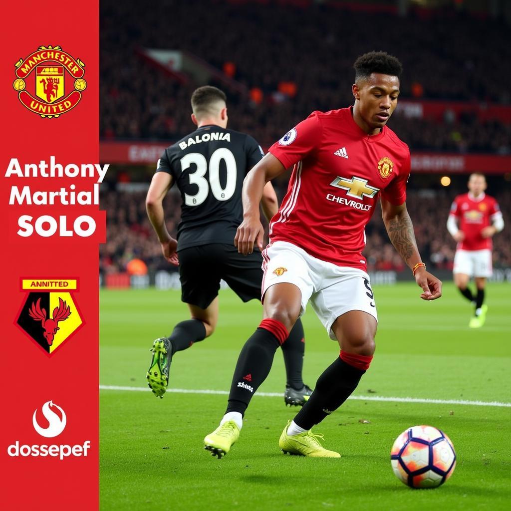 Anthony Martial tỏa sáng trong trận đấu MU vs Watford 2020