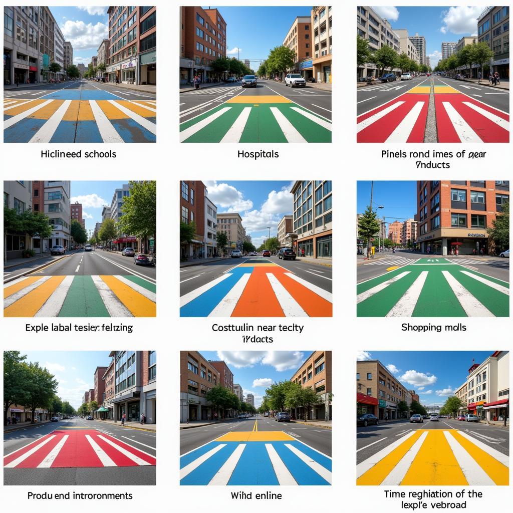 Ứng dụng sơn highlight phản quang trên vạch kẻ đường zebra cross trong đô thị