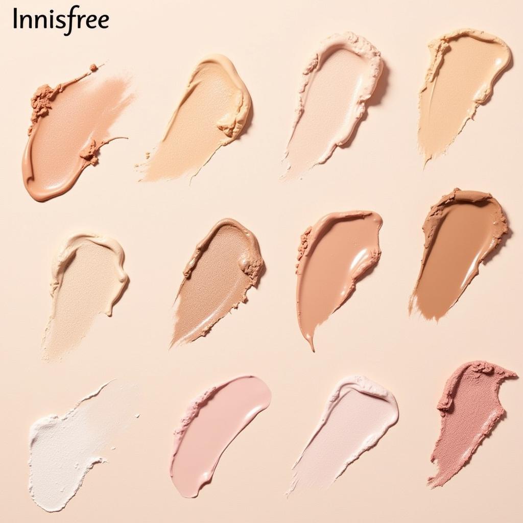 Bảng màu kem highlight Innisfree