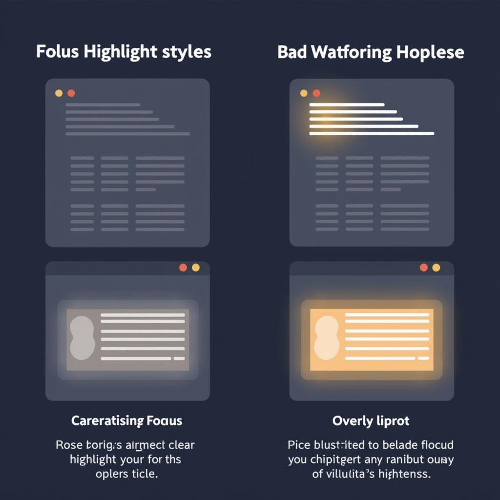 Javascript Focus Highlight Text - Thực hành Tốt nhất