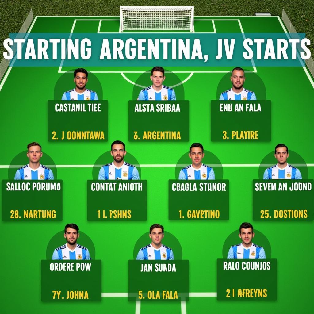 Đội hình Argentina ra sân