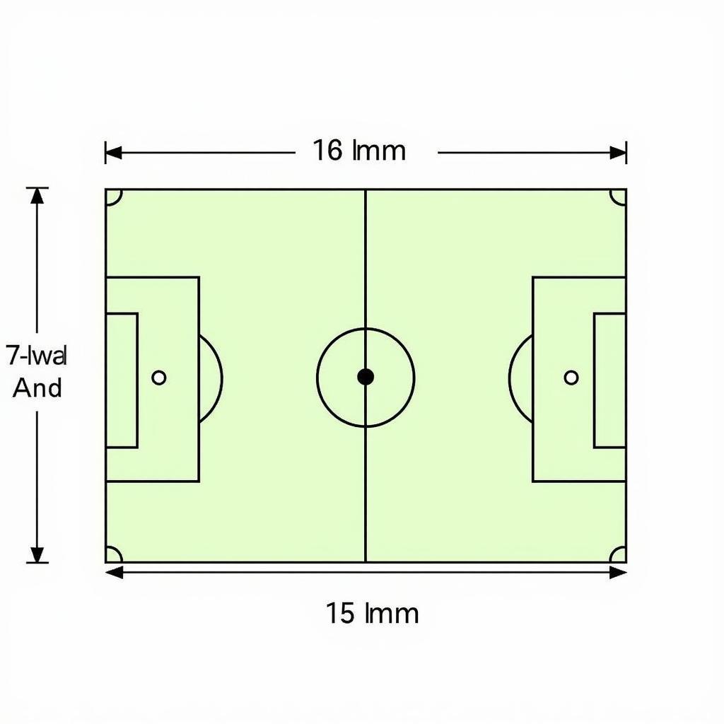 Kích thước sân bóng đá 11 người chuẩn FIFA