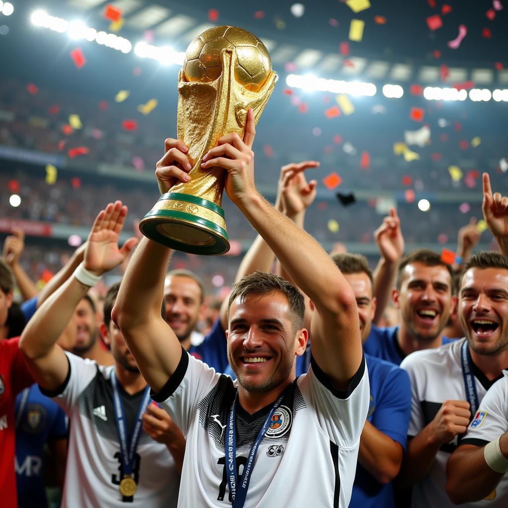 Lahm WB Nâng Cup Vô Địch World Cup