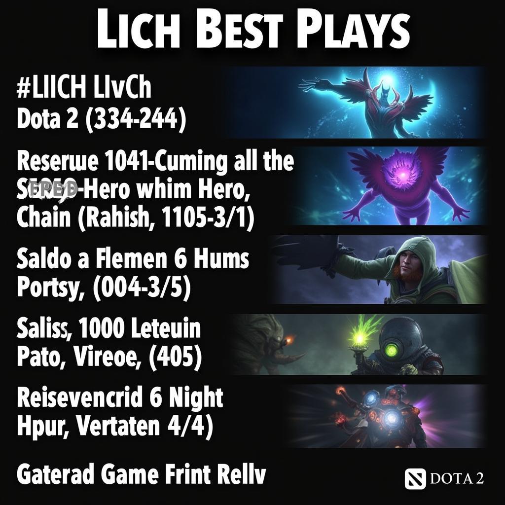 Lich Dota 2 Best Plays Highlight