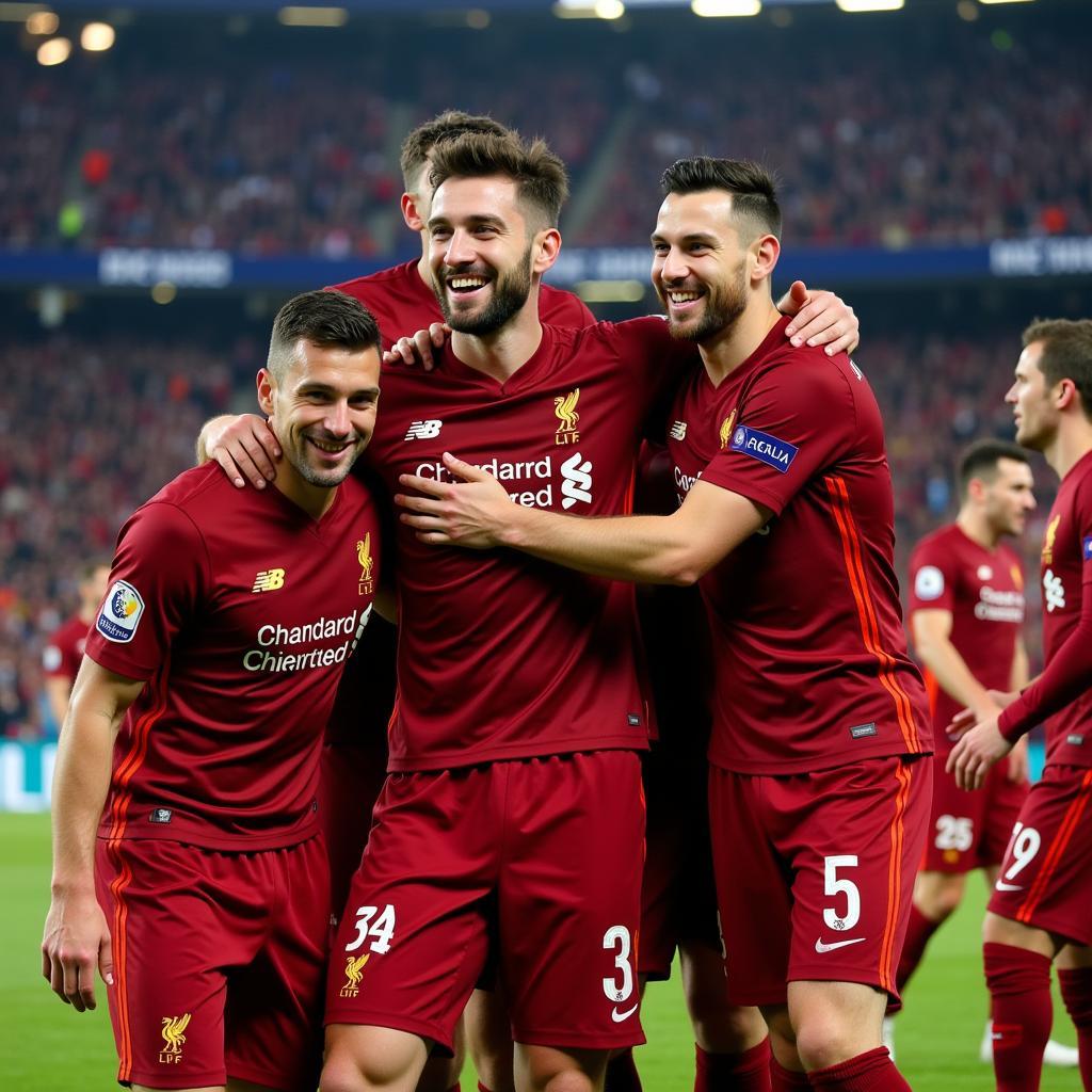 Liverpool Celebration Champions League Win