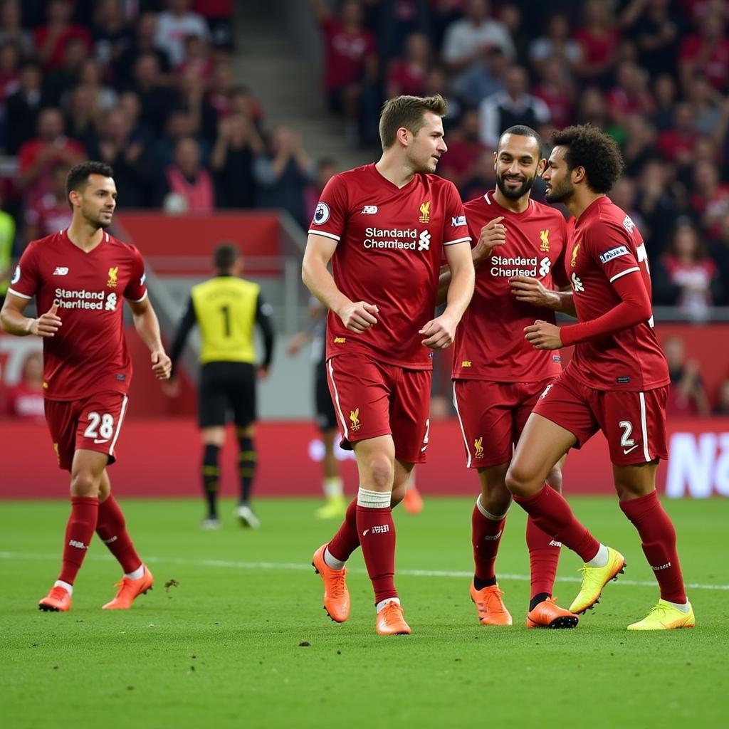 Trận đấu Liverpool vs Salzburg tại Anfield với những bàn thắng đẹp mắt