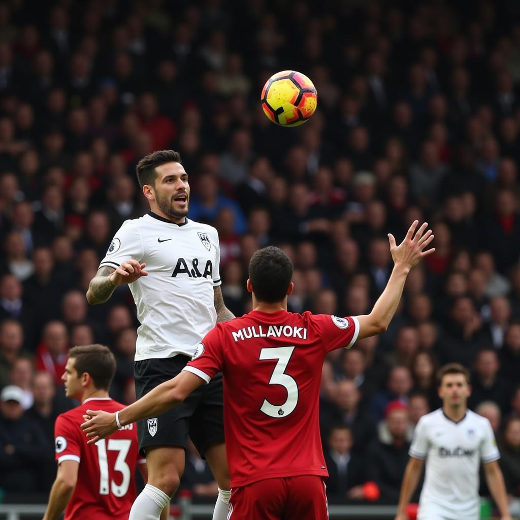 Aleksandar Mitrović đánh đầu ghi bàn gỡ hòa cho Fulham