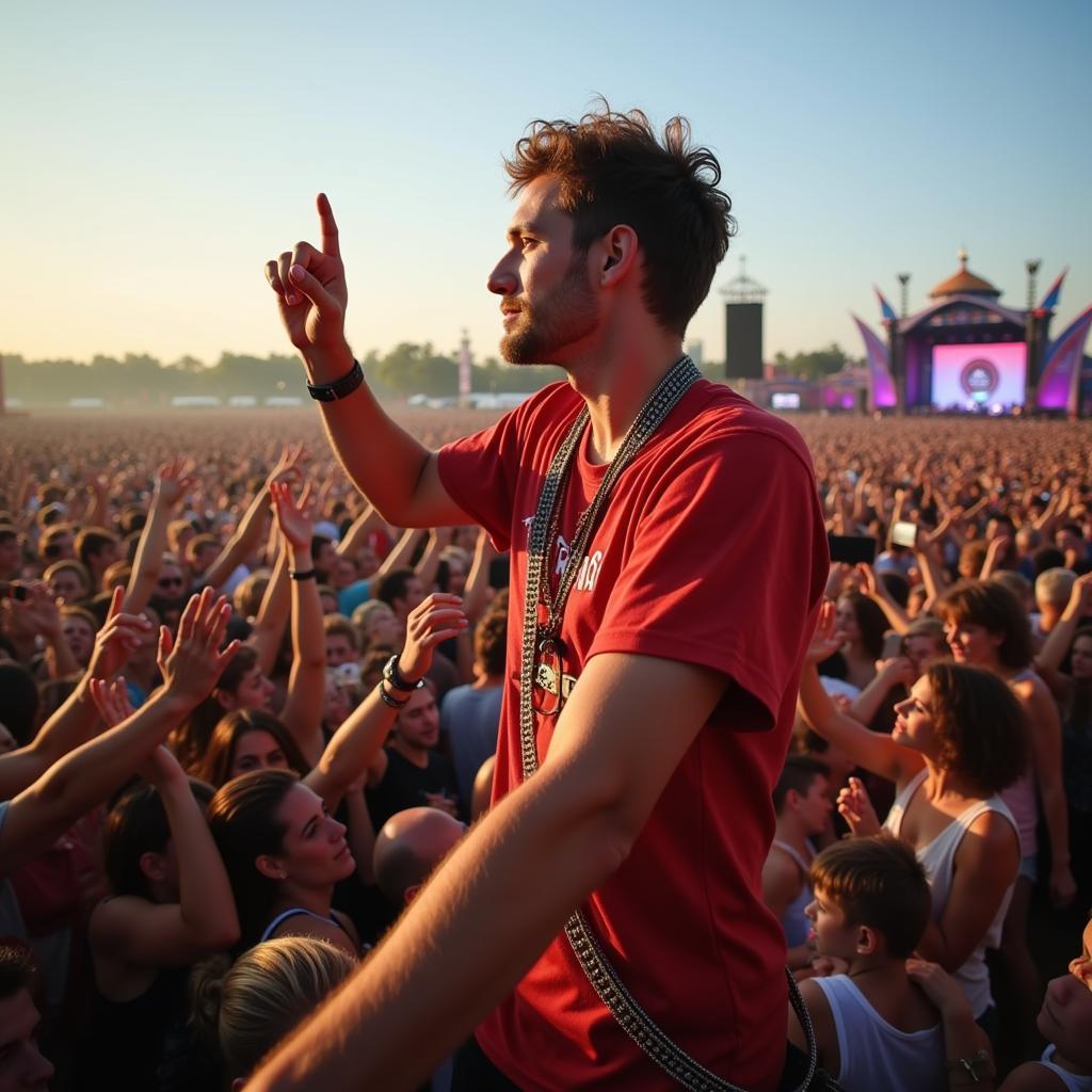 Lost Frequencies tương tác với khán giả tại Tomorrowland 2017