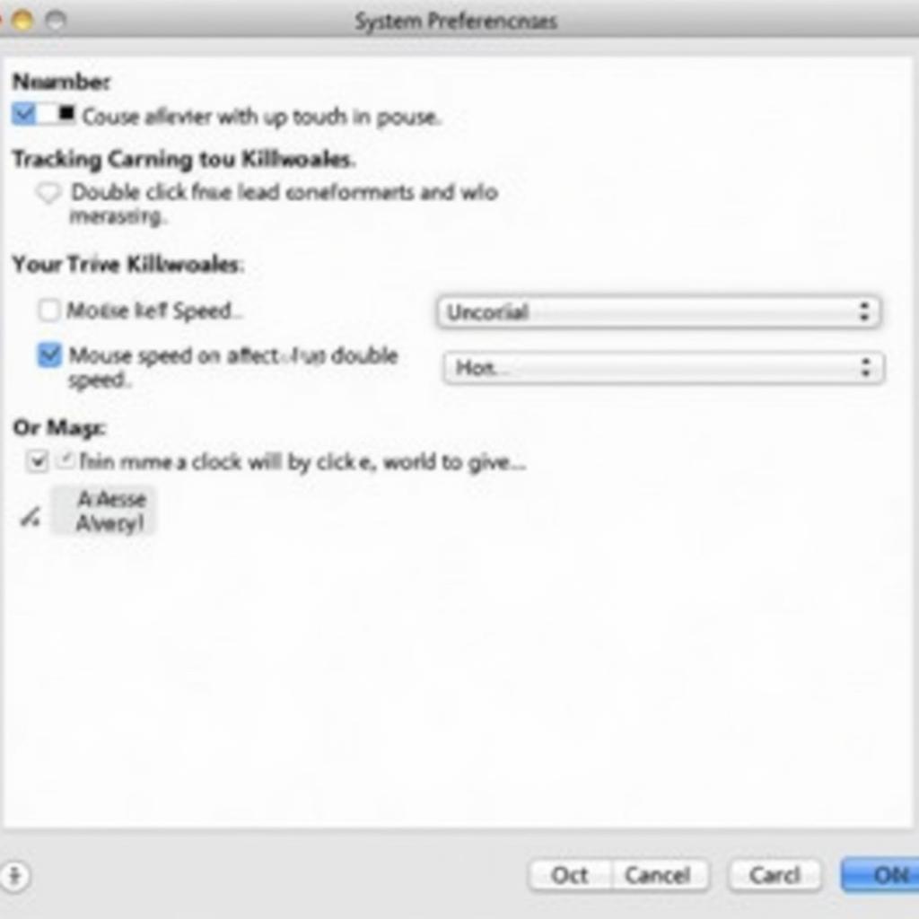 Troubleshooting mouse highlighting problems in macOS X