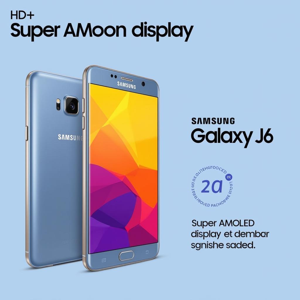 Màn hình Galaxy J6 sắc nét và sống động