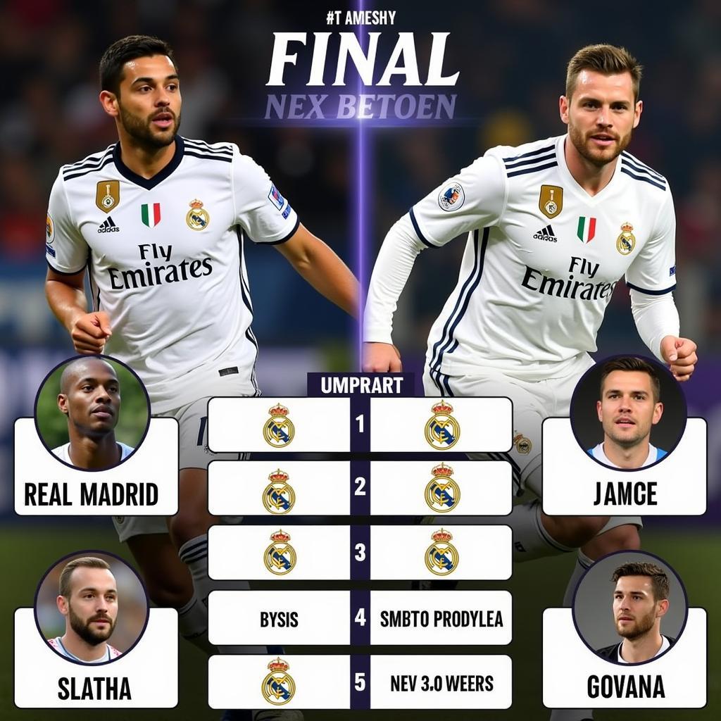 Màn trình diễn các ngôi sao Real Madrid - Juventus