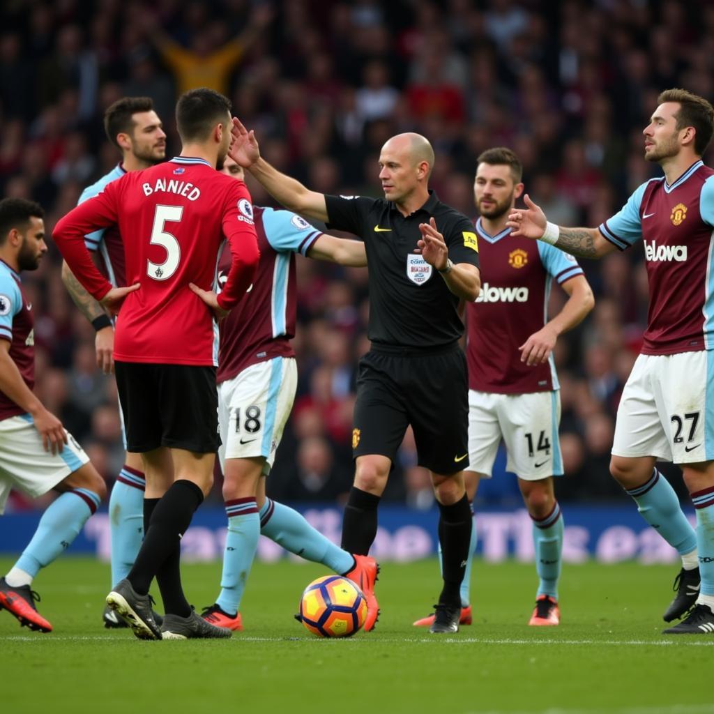 Manchester United và Burnley: Tình huống tranh cãi