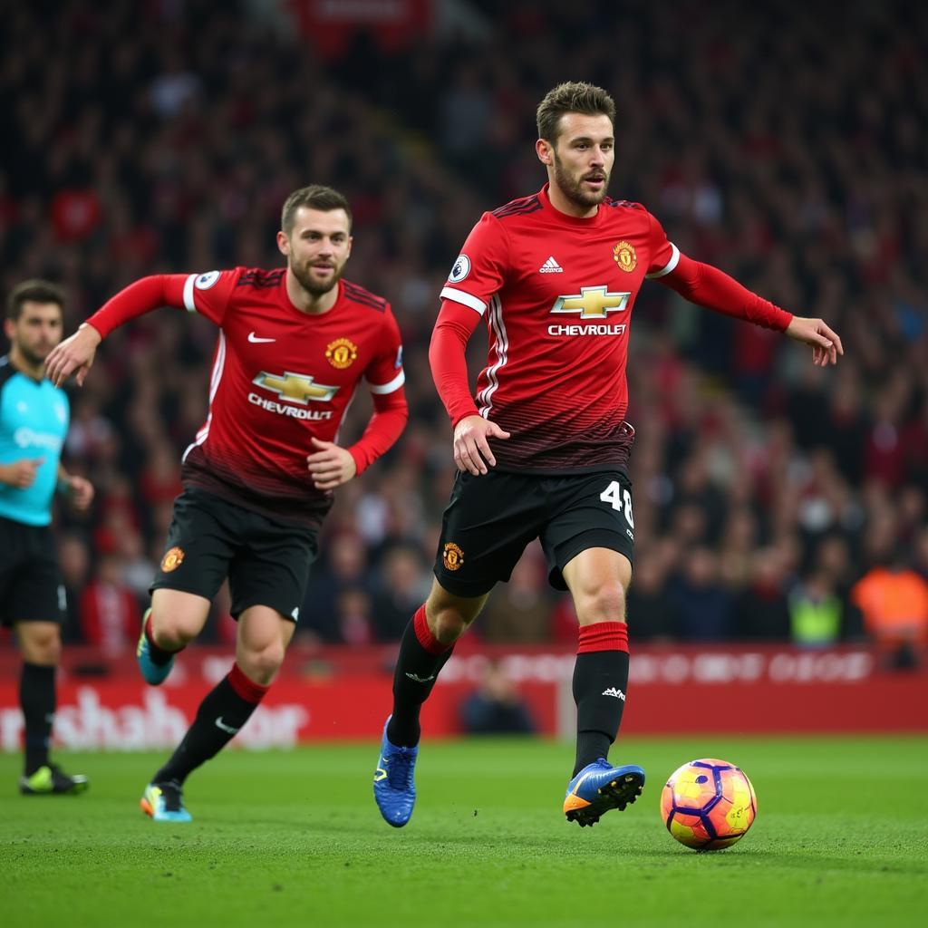 Tình huống kịch tính trong trận đấu Man United vs Southampton