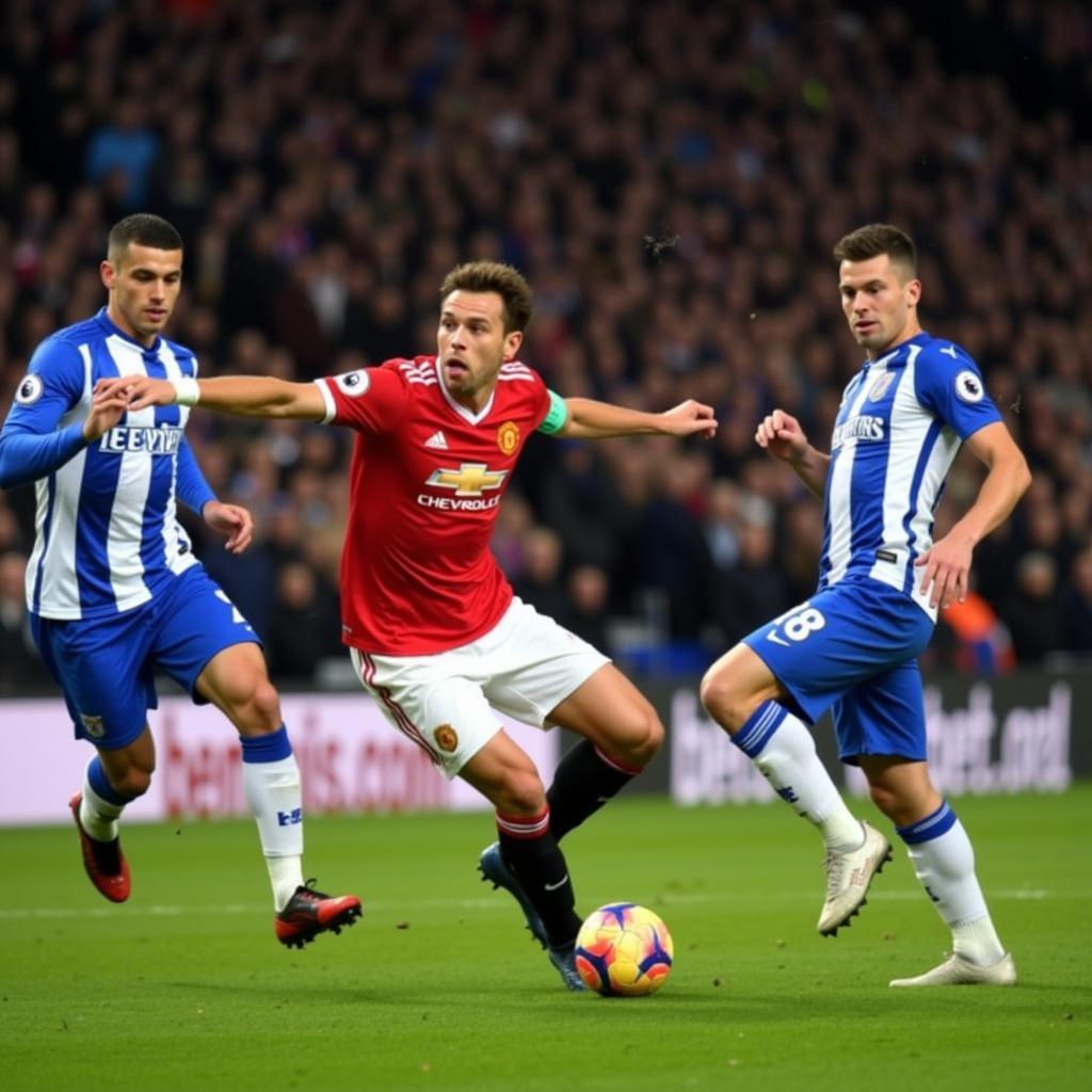 Man United tấn công Huddersfield