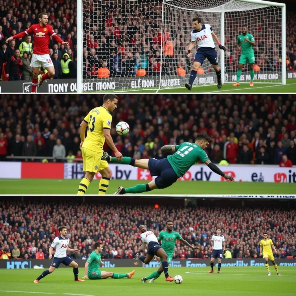 Pha bóng kinh điển Manc vs Tottenham: Cú sút xa, pha cứu thua ngoạn mục và bàn thắng quyết định