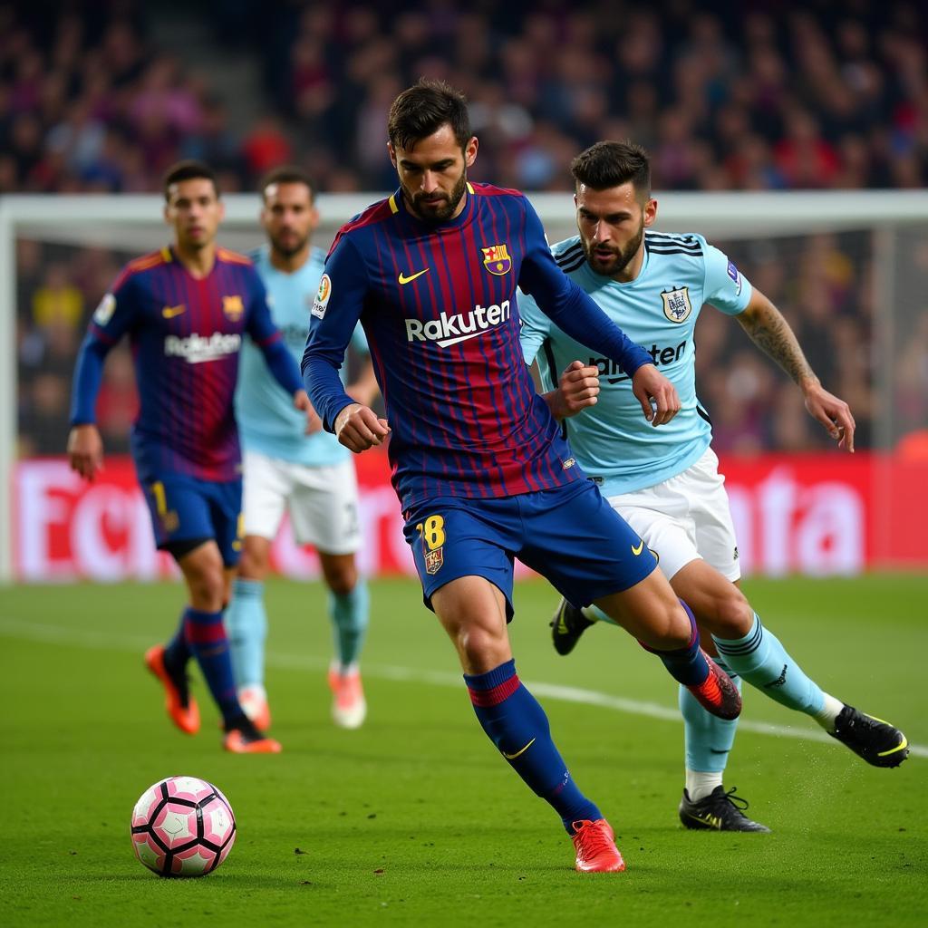 Bàn thắng đẹp mắt của trận đấu MC vs Barca 3-1