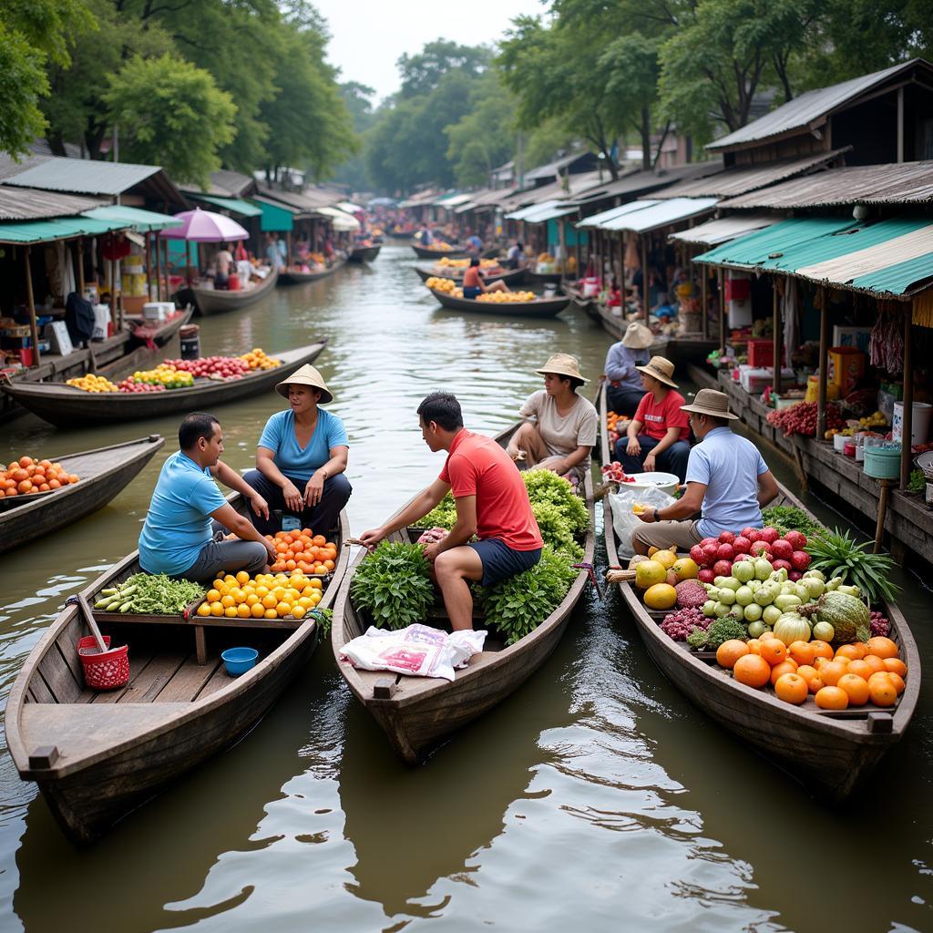 Chợ nổi trên sông Mekong, Việt Nam