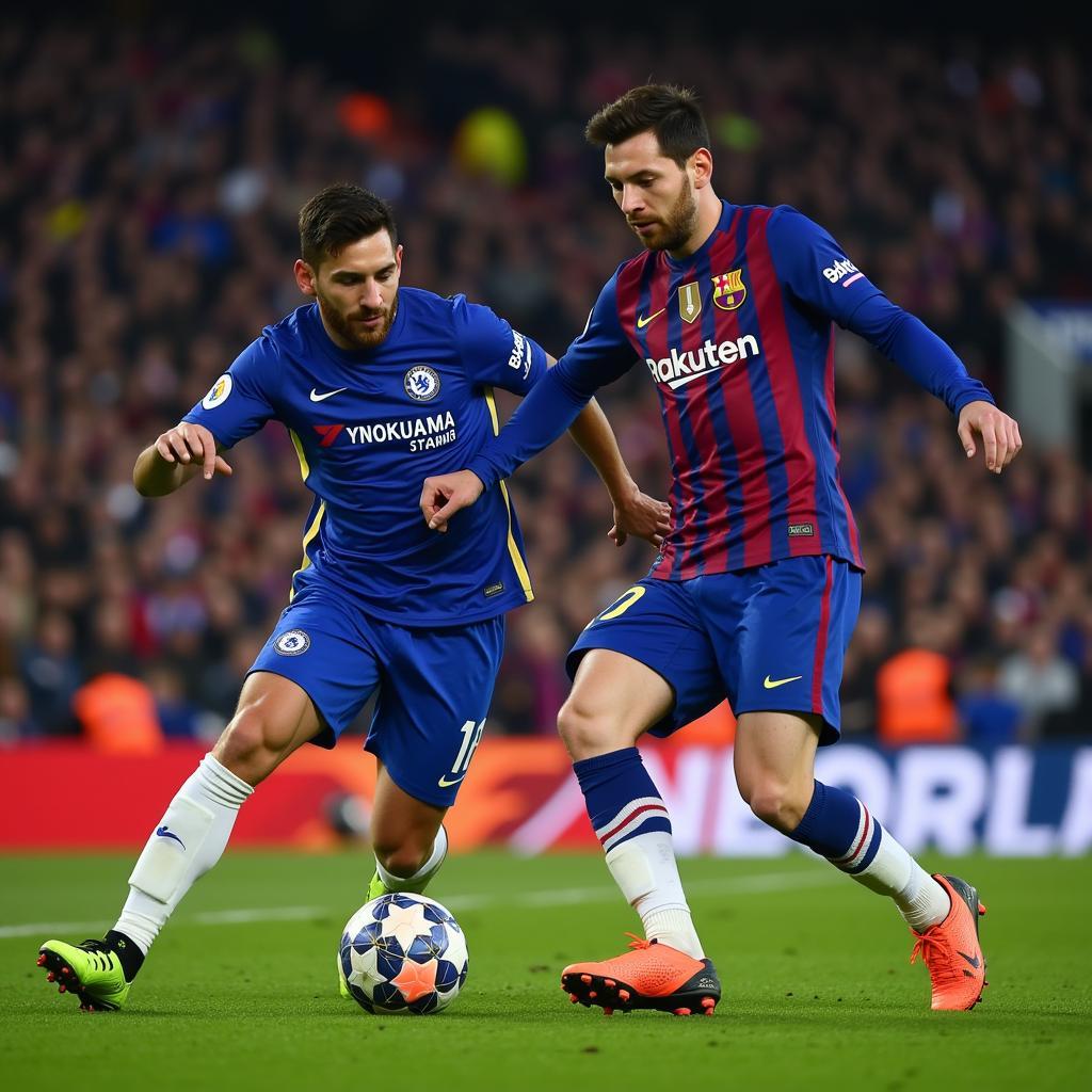 Messi đối đầu với Chelsea tại Champions League