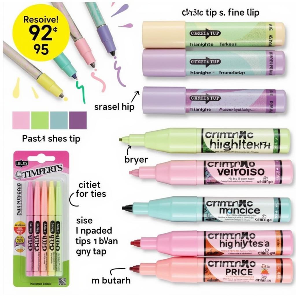 Pastel Highlighters Variety at Kmart