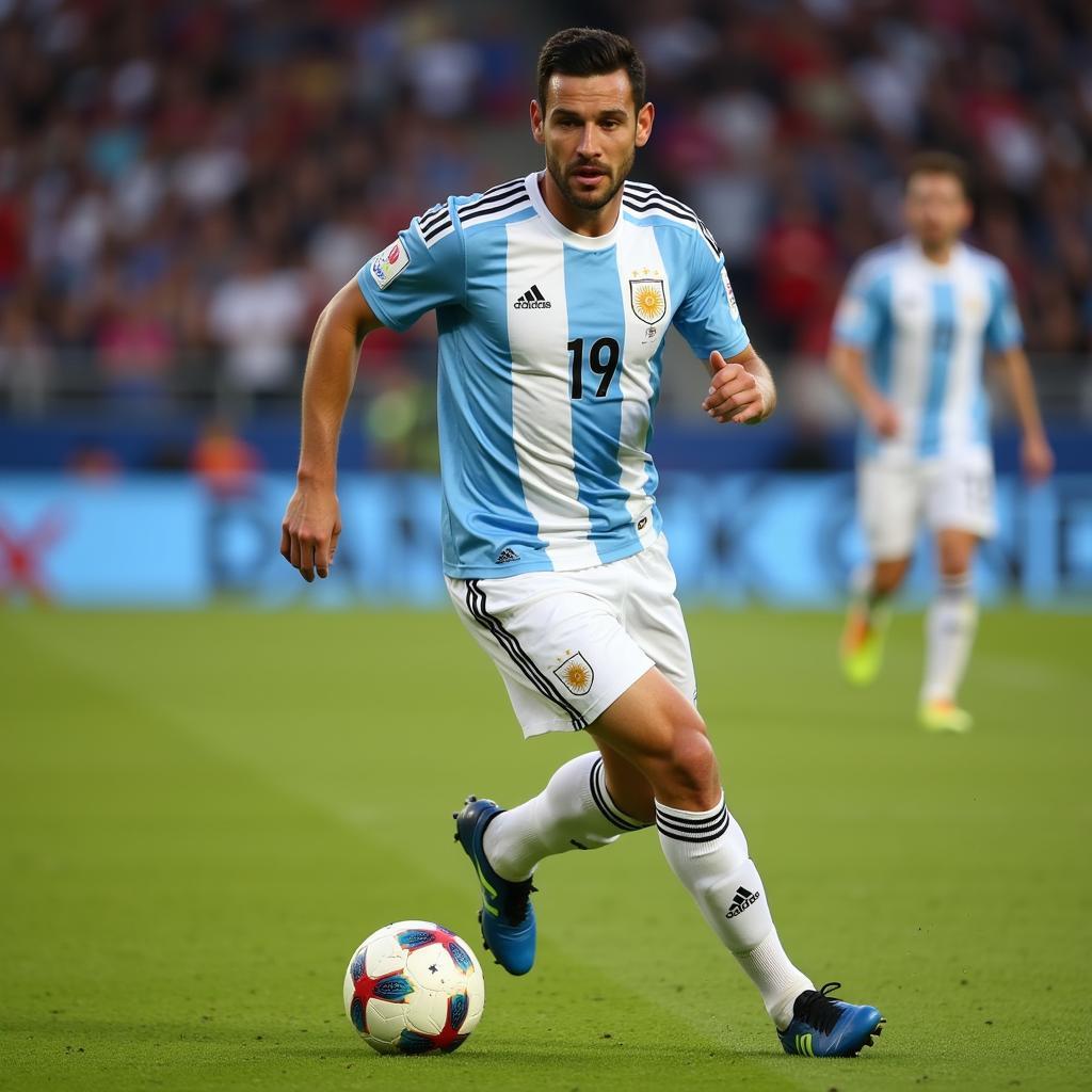 Piatti khoác áo đội tuyển Argentina