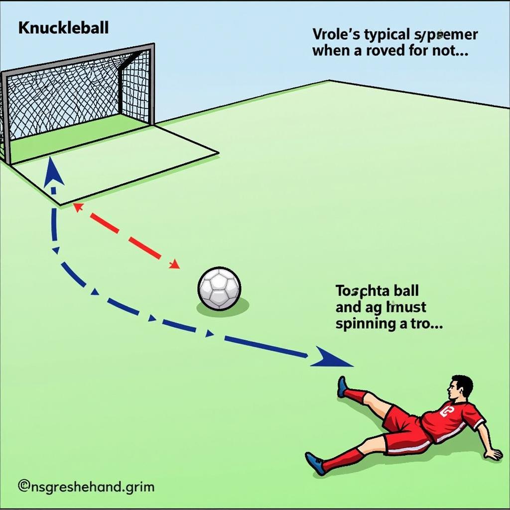 Quỹ đạo bay lắc lư, khó đoán của knuckleball