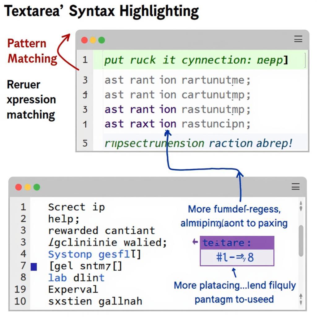 Quy trình hoạt động của textarea syntax highlighting