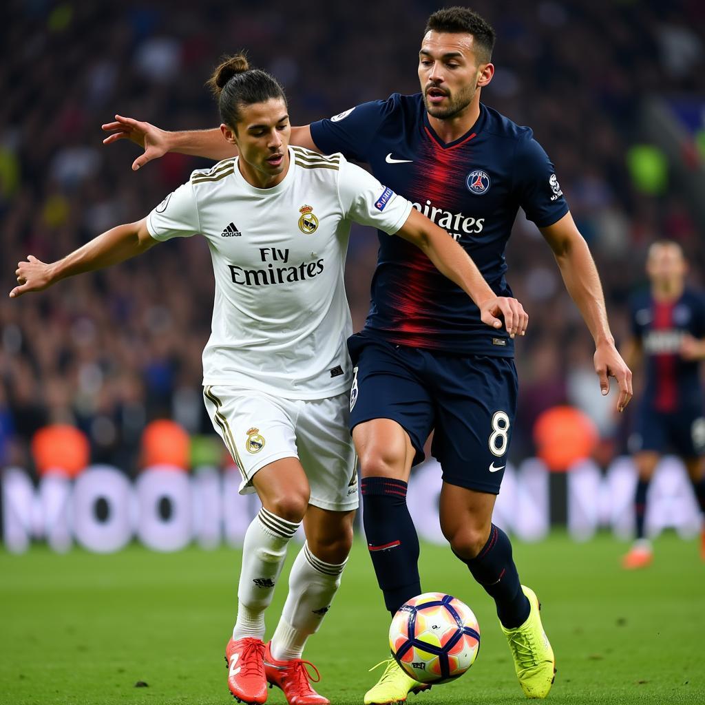 Real Madrid và PSG trong cuộc đối đầu nghẹt thở