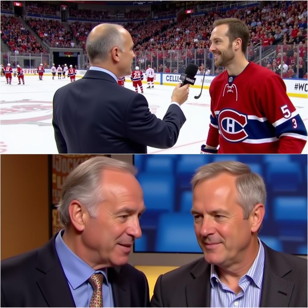 Ron MacLean phỏng vấn cầu thủ khúc côn cầu và trên Coach's Corner