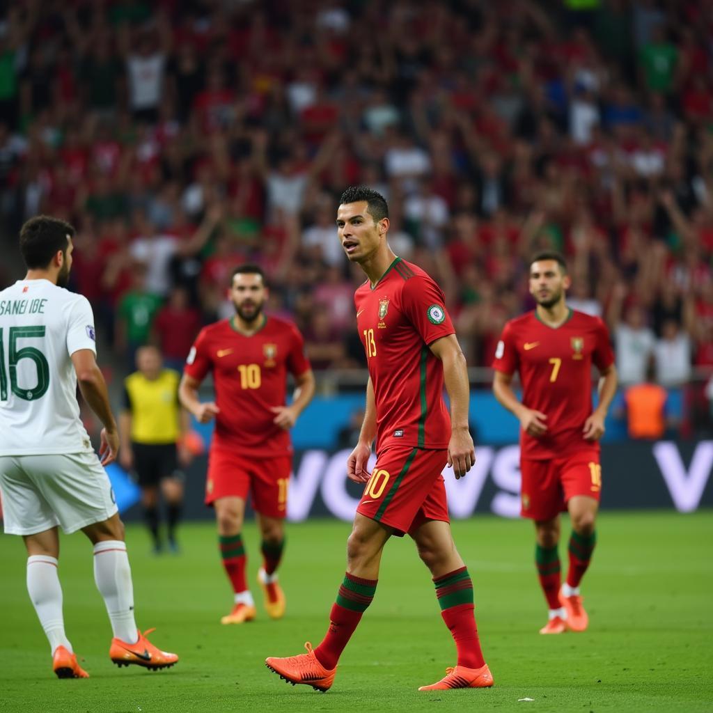 Ronaldo sút hỏng penalty trước Iran