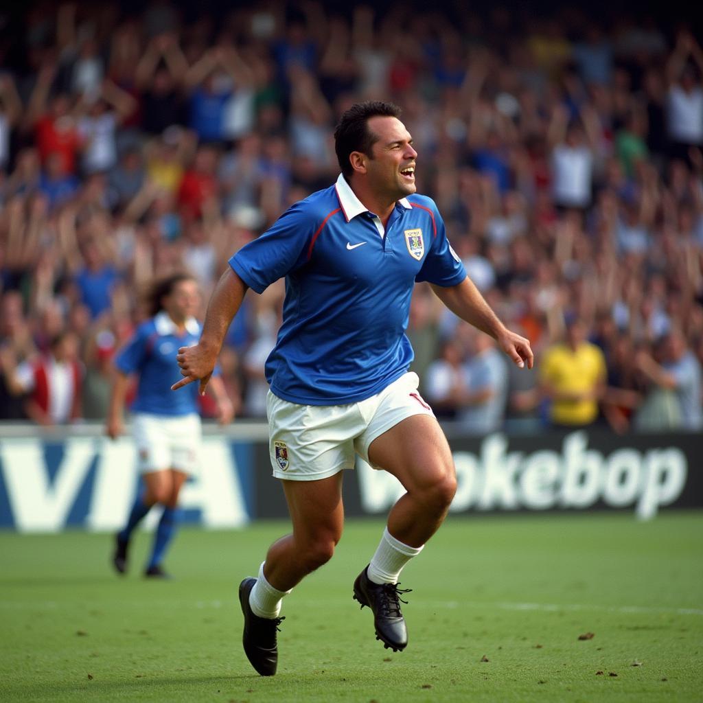 Schillaci Scores for Italy against Argentina in 1990 World Cup Semi-Final