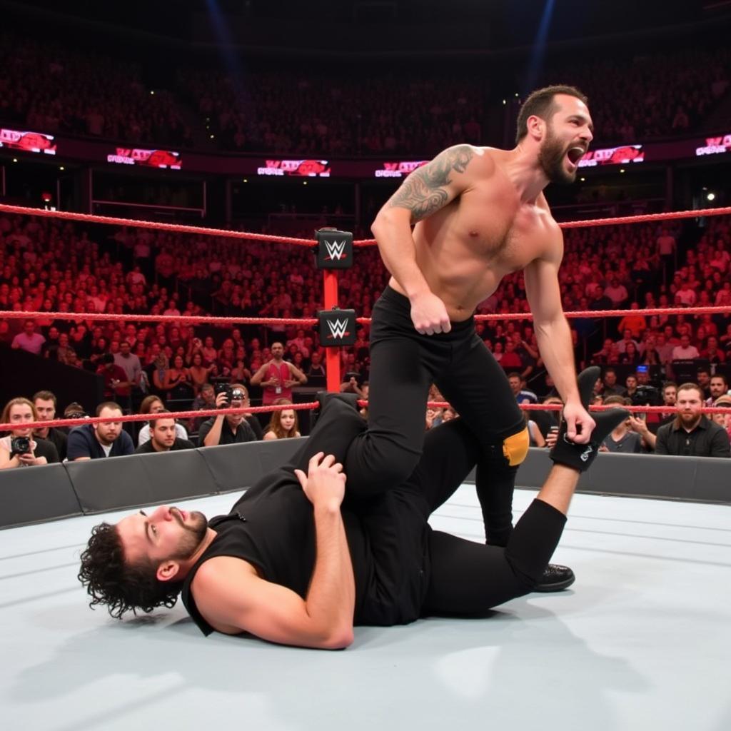 Seth Rollins chiến thắng Finn Balor tại WWE Raw 8/4/18