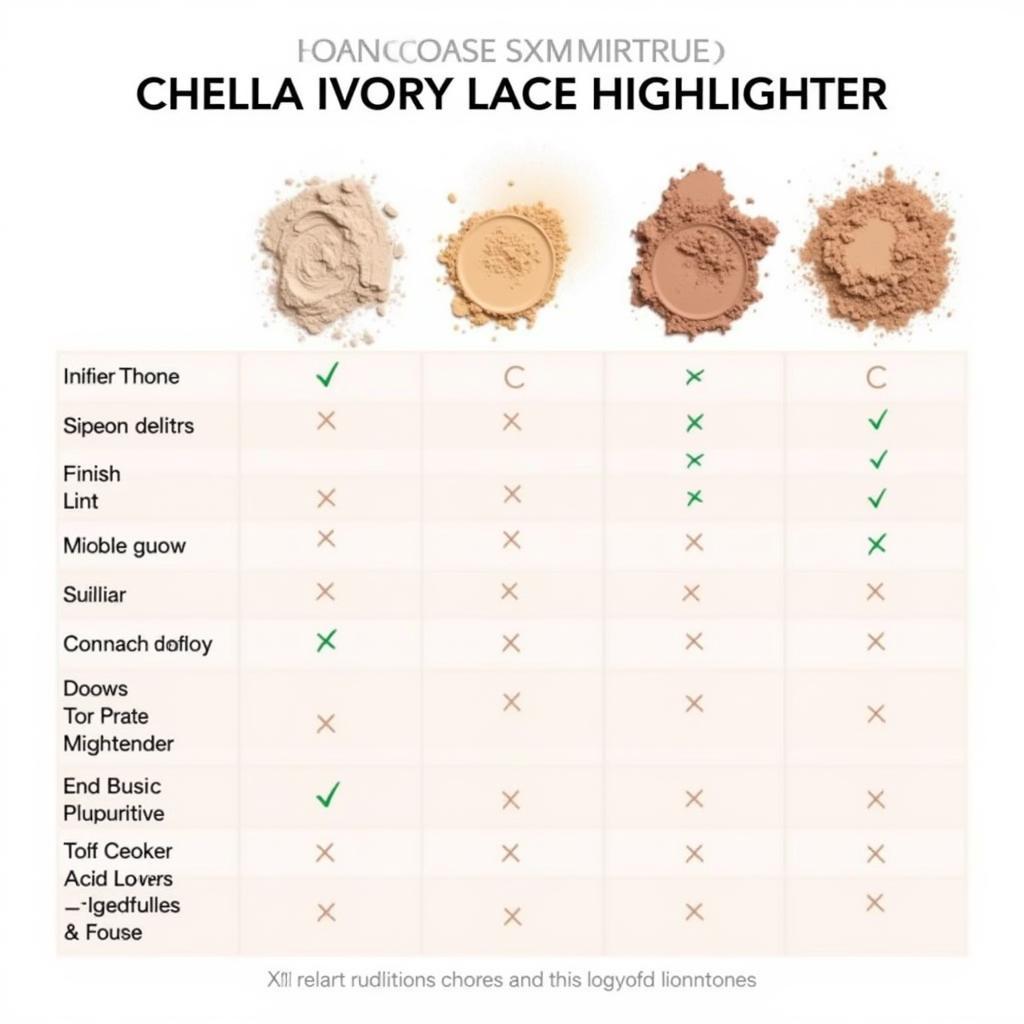 So sánh Chella Ivory Lace Highlighter với các sản phẩm tương tự