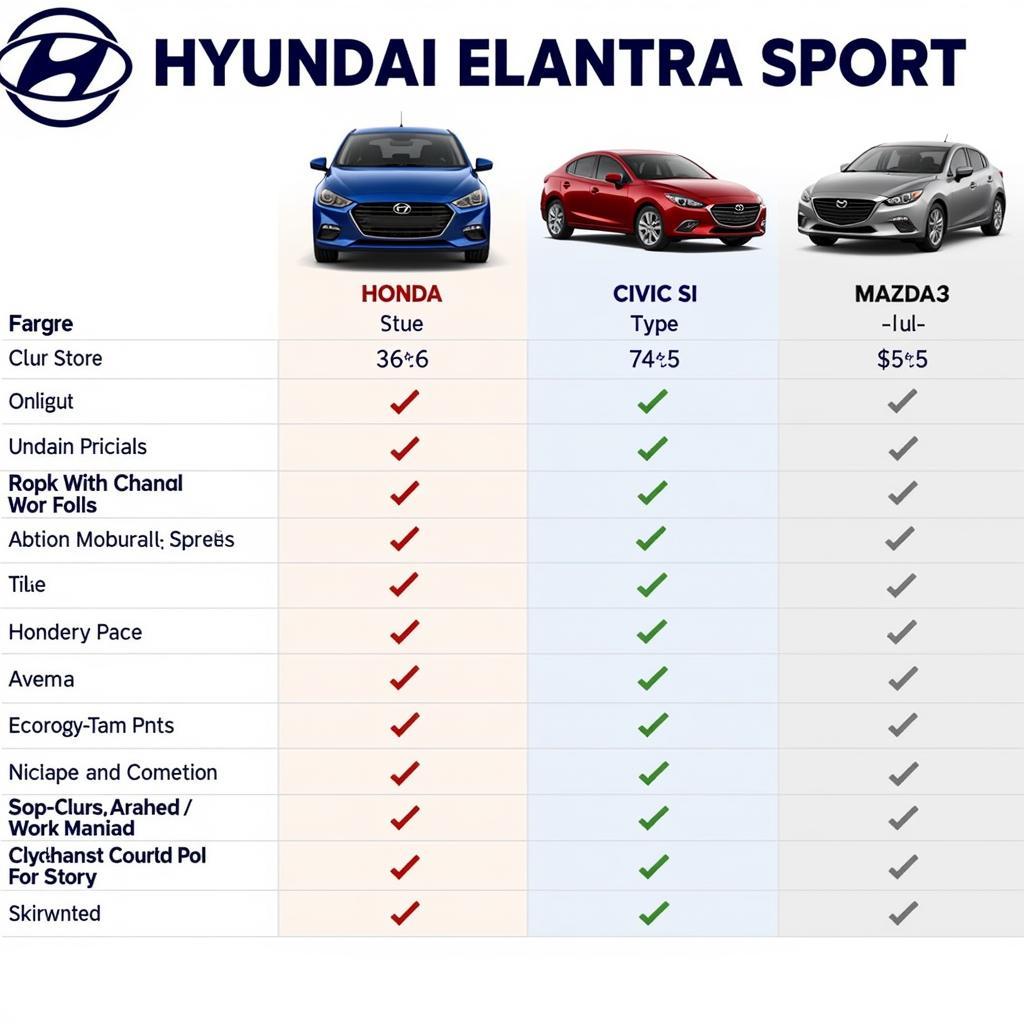 So sánh Elantra Sport với các đối thủ cùng phân khúc