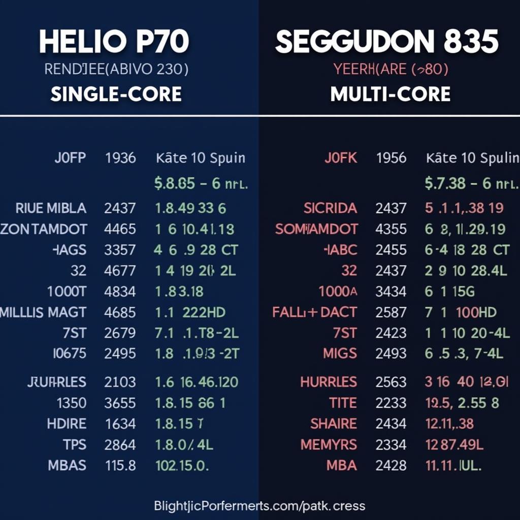 So sánh điểm benchmark Helio P70 và Snapdragon 835