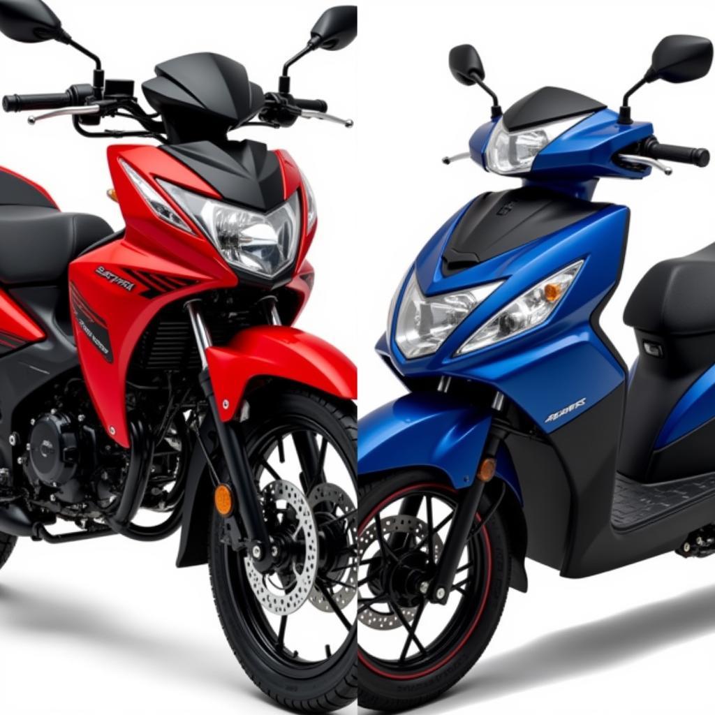 So sánh Satria 2020 và Exciter 150 2020