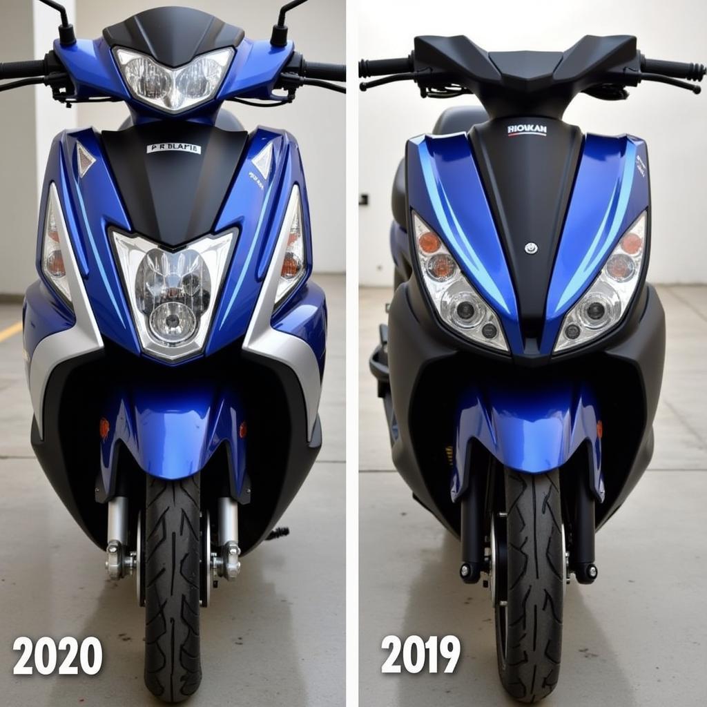 So sánh thiết kế Air Blade 2020 và 2019