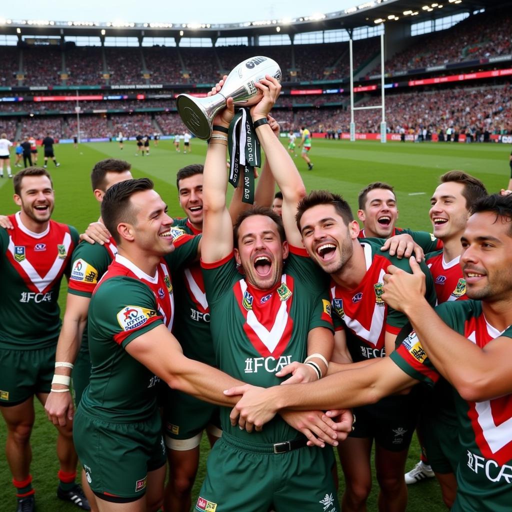 South Sydney Rabbitohs ăn mừng chiến thắng