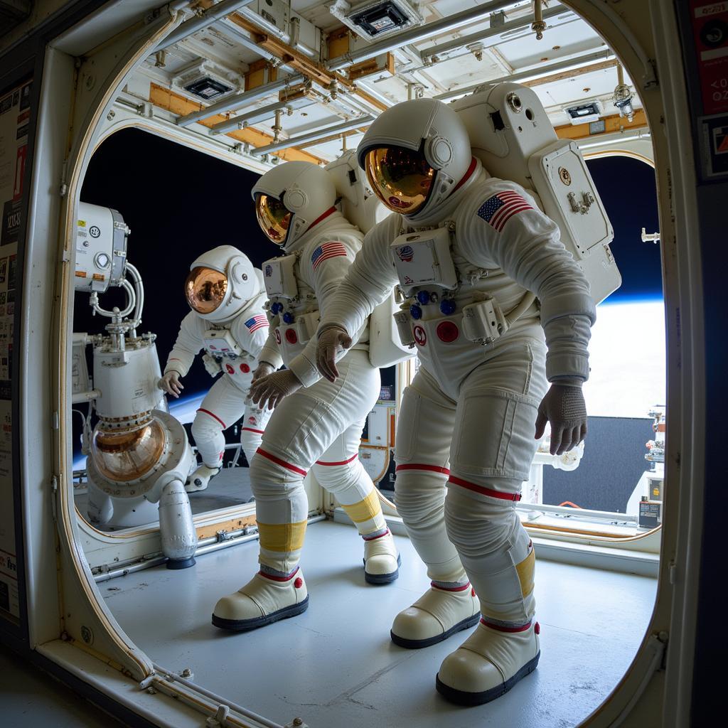 STS 133 Ascent Robonaut 2