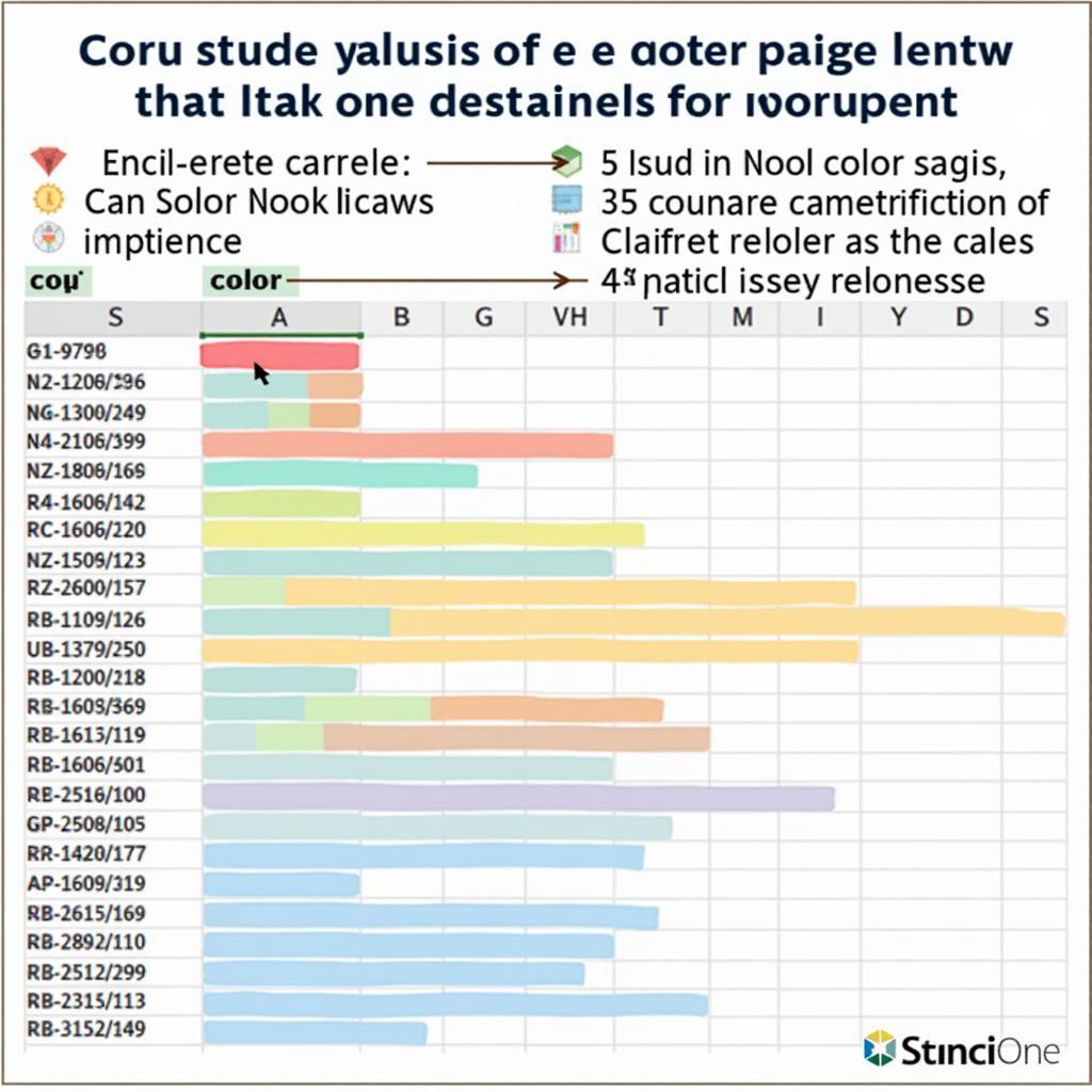 Sử dụng Color Scales trong Excel