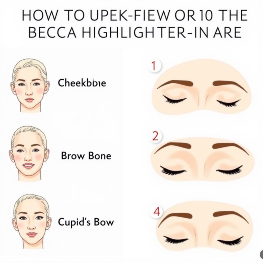 Sử dụng phấn highlight Becca hiệu quả