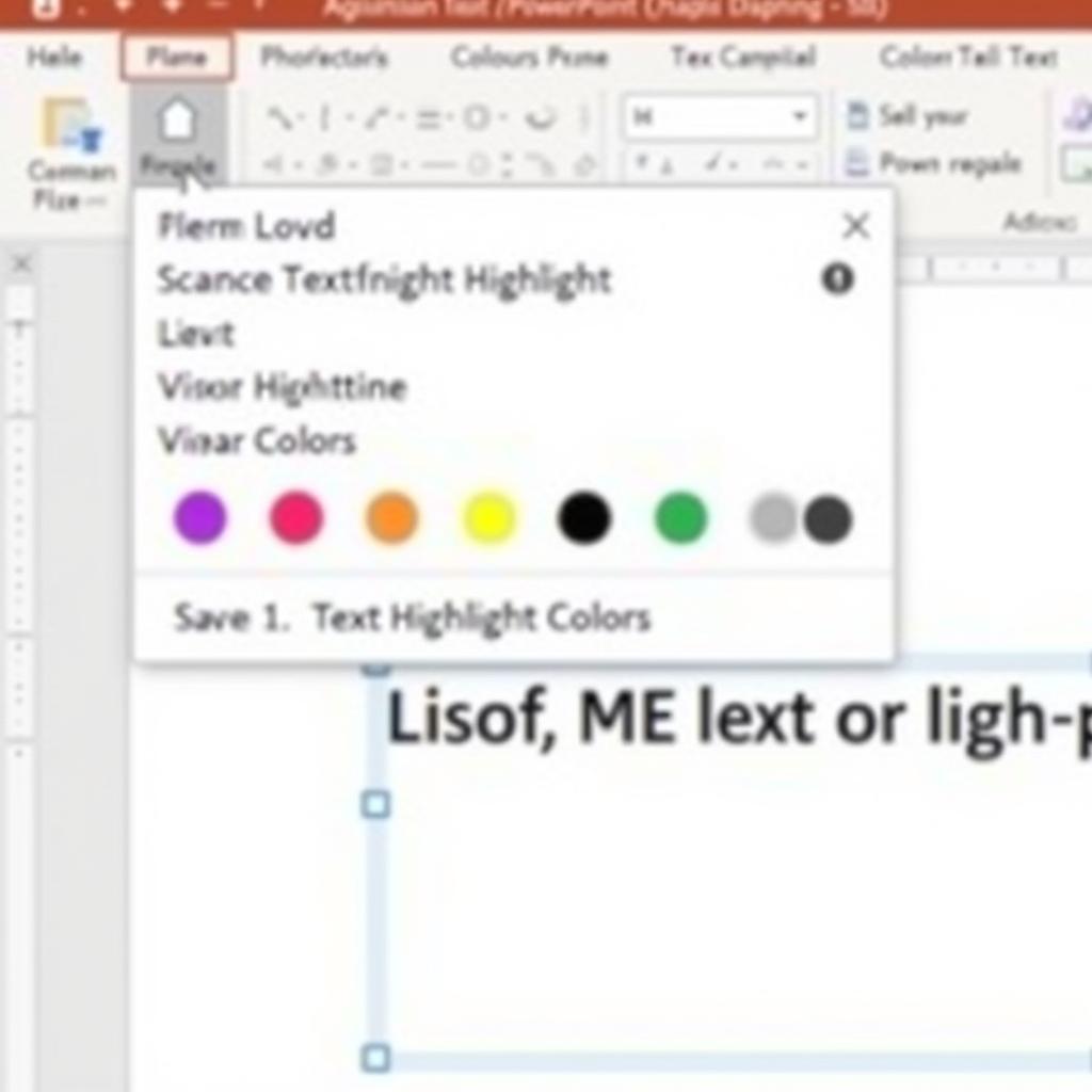 Changing Text Highlight Color in PowerPoint