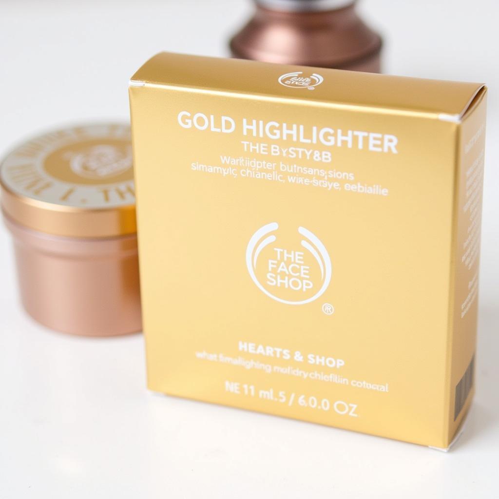 The Face Shop TFS Gold Highlighter Beam Hộp Sản Phẩm